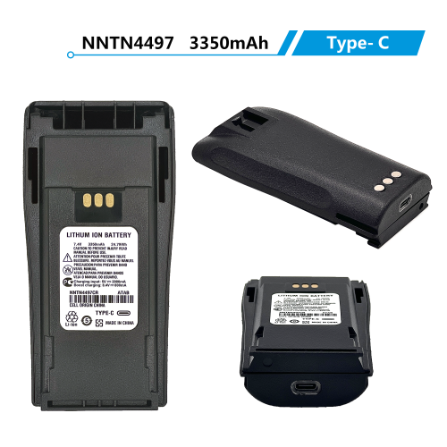 Baterai walkie talkie Tipe-C NNTN4497 NNTN4970 untuk GP3688 DP1400 CP200