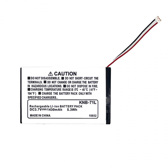 Baterai Pengganti Li-ion KNB-71L 3.7V 1430mAh Kompatibel dengan Radio Saku Kenwood PKT-23